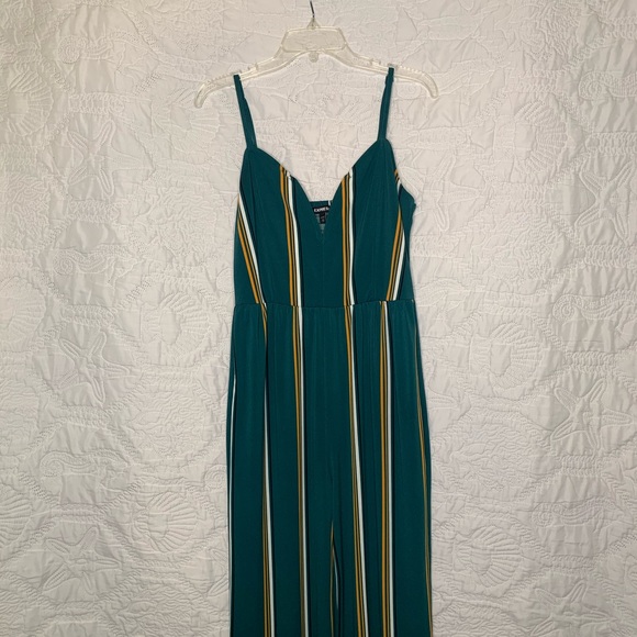 Express Green Jumpsuit - Picture 1 of 5